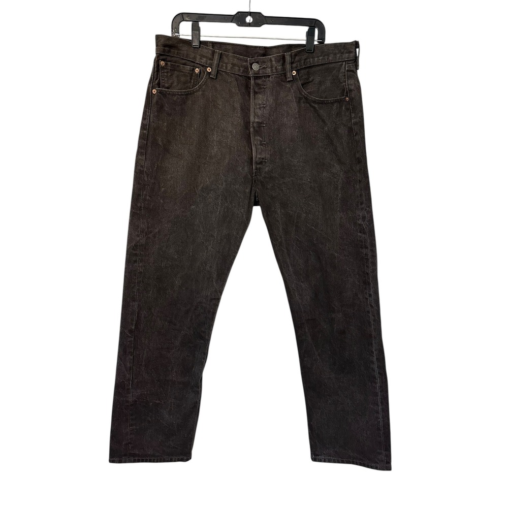 Levi's 501‎ Mens Jeans Dark Wash Straight Fit Button Fly Denim Size 38 x 32